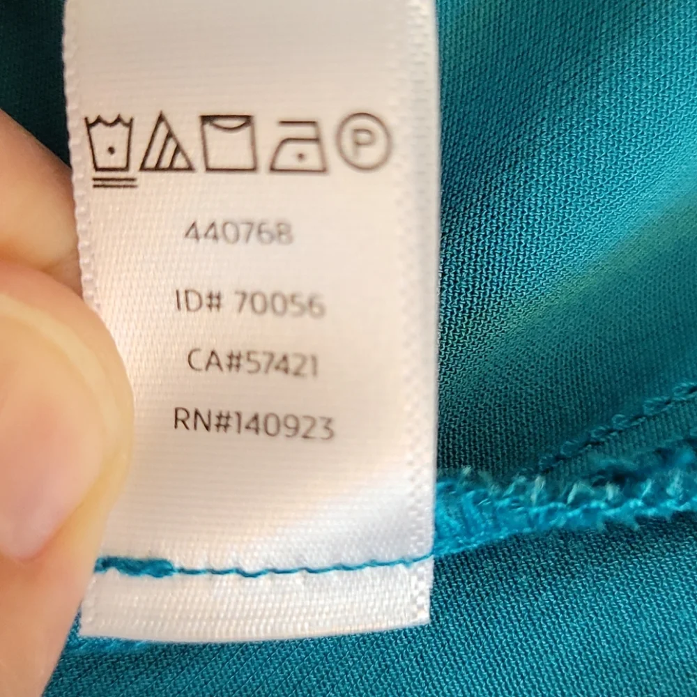Loft A-Line Silky Teal Skirt (0026)